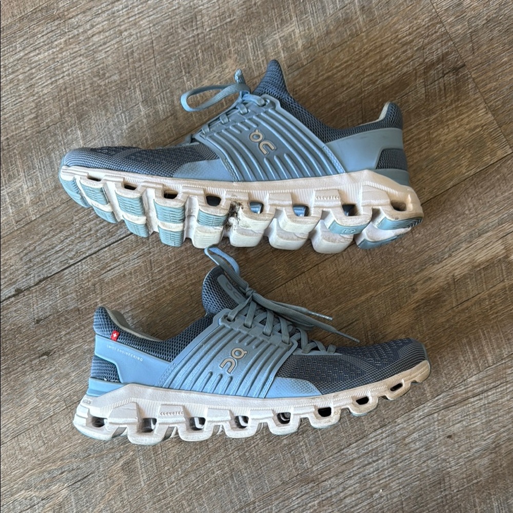 On Running Blue Athletic Shoes